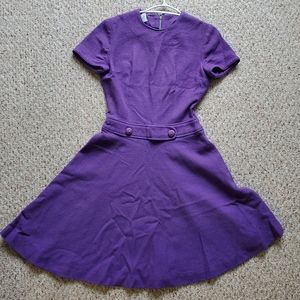 Vintage purple wool dress